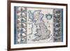 Antique Map, Britannia, Ca. 1646-Jan Jansson-Framed Art Print