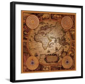 Antique Map, Cartographica I-null-Framed Art Print