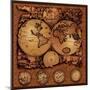 Antique Map, Cartographica III-null-Mounted Art Print