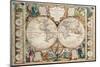 Antique Map, Mappe Monde, 1755-Jean-baptiste Nolin-Mounted Art Print