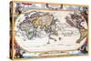 Antique Map, Navigation Map, 1710-Heinrich Schrer-Stretched Canvas