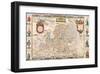 Antique Map, Nova Europa, 1652-Nicholas Visscher-Framed Art Print