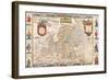 Antique Map, Nova Europa, 1652-Nicholas Visscher-Framed Art Print