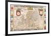 Antique Map, Nova Europa, 1652-Nicholas Visscher-Framed Art Print