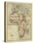 Antique Map of Africa-Alvin Johnson-Stretched Canvas