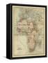 Antique Map of Africa-Alvin Johnson-Framed Stretched Canvas