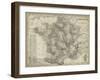 Antique Map of France-Vision Studio-Framed Art Print