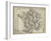 Antique Map of France-Vision Studio-Framed Art Print