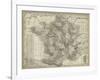 Antique Map of France-Vision Studio-Framed Art Print