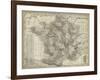 Antique Map of France-Vision Studio-Framed Art Print