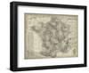 Antique Map of France-Vision Studio-Framed Art Print