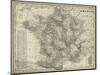 Antique Map of France-Vision Studio-Mounted Art Print