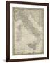 Antique Map of Italy-Vision Studio-Framed Art Print