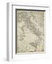 Antique Map of Italy-Vision Studio-Framed Art Print