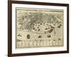 Antique Map Of Messina The Town Of Sicily Separated From Italy By The Strait Of The Same Name-marzolino-Framed Art Print