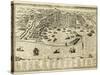 Antique Map Of Messina The Town Of Sicily Separated From Italy By The Strait Of The Same Name-marzolino-Stretched Canvas