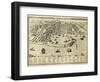 Antique Map Of Messina The Town Of Sicily Separated From Italy By The Strait Of The Same Name-marzolino-Framed Art Print