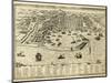 Antique Map Of Messina The Town Of Sicily Separated From Italy By The Strait Of The Same Name-marzolino-Mounted Art Print