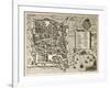 Antique Map Of Palermo, The Main Town In Sicily-marzolino-Framed Art Print