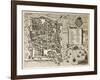 Antique Map Of Palermo, The Main Town In Sicily-marzolino-Framed Art Print