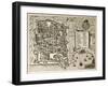 Antique Map Of Palermo, The Main Town In Sicily-marzolino-Framed Art Print