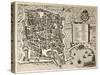 Antique Map Of Palermo, The Main Town In Sicily-marzolino-Stretched Canvas