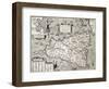 Antique Map Of Sicily With Syracuse Detail-marzolino-Framed Art Print