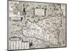 Antique Map Of Sicily With Syracuse Detail-marzolino-Mounted Art Print