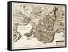 Antique Map Of Syracuse, Sicily-marzolino-Framed Stretched Canvas