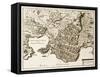 Antique Map Of Syracuse, Sicily-marzolino-Framed Stretched Canvas