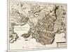 Antique Map Of Syracuse, Sicily-marzolino-Mounted Art Print