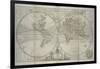 Antique Map of the world according to the newest discoveries and from the most exact observations-Hermann Moll-Framed Giclee Print