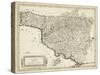 Antique Map of Tuscany-null-Stretched Canvas