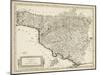 Antique Map of Tuscany-null-Mounted Art Print