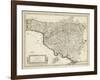 Antique Map of Tuscany-null-Framed Art Print