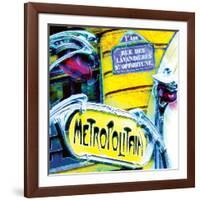 Antique Metro Sign, Paris-Tosh-Framed Art Print