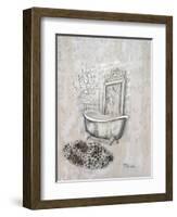 Antique Mirrored Bath II-Tiffany Hakimipour-Framed Art Print