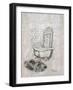 Antique Mirrored Bath II-Tiffany Hakimipour-Framed Art Print