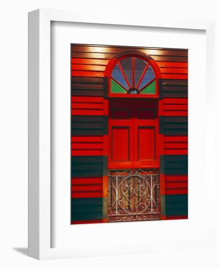 Antique Parque de Bombas or Fire Station, Ponce, Puerto Rico-Tom Haseltine-Framed Photographic Print