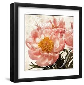 Antique Peony III-Christine Zalewski-Framed Art Print