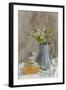 Antique Perfume Bottle with Antique Jug Filled with Spring Blossom-Amd Images-Framed Photographic Print