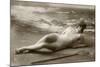 Antique photo of a Woman in a swimsuit-French School-Mounted Photographic Print