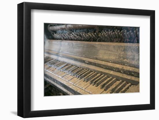 Antique Piano, Ellis Island, New York, New York. Usa-Julien McRoberts-Framed Photographic Print