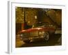 Antique Red Cadillac Parked in the Historic District, Savannah, Georgia, USA-Joanne Wells-Framed Photographic Print