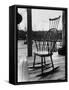 Antique Rocking Chair Displayed at Old Sturbridge Village-null-Framed Stretched Canvas