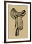 Antique Saddle I-Vision Studio-Framed Art Print