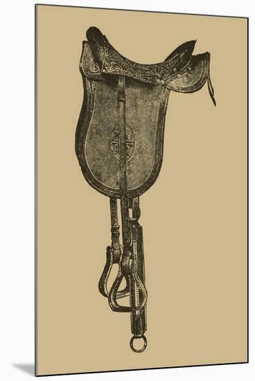 Antique Saddle IV-Vision Studio-Mounted Art Print