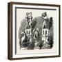 Antique Sculptures at Magdalen College, Oxford, UK-null-Framed Giclee Print