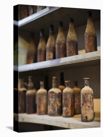 Antique Sherry Jars, Bodegas Gonzalez Byass, Jerez De La Frontera, Spain-Walter Bibikow-Stretched Canvas