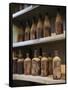 Antique Sherry Jars, Bodegas Gonzalez Byass, Jerez De La Frontera, Spain-Walter Bibikow-Framed Stretched Canvas